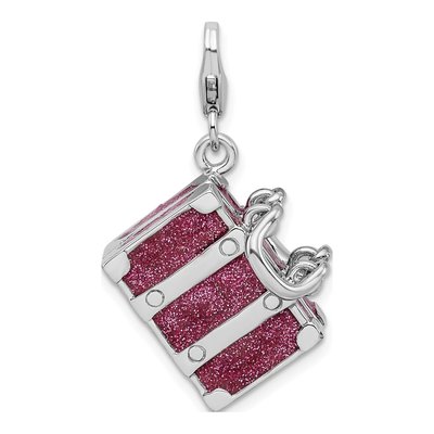 Sterling Silver Luggage Charm