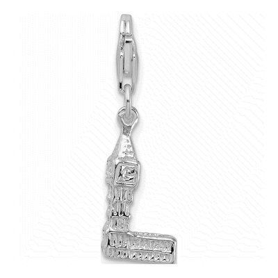 Sterling Silver Big Ben Charm – view 4