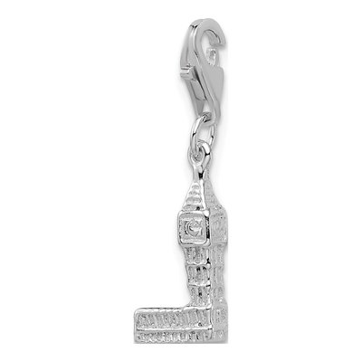 Sterling Silver Big Ben Charm – view 5