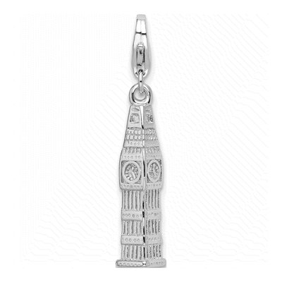 Sterling Silver Clock Tower Charm