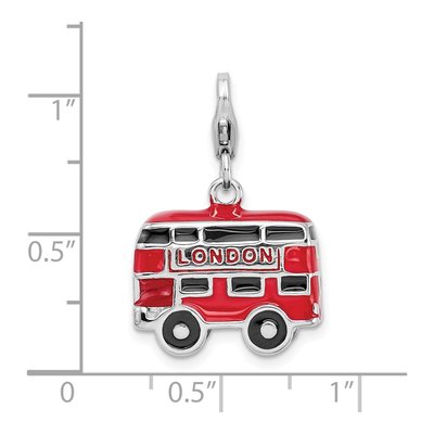 Sterling Silver London Bus Charm – view 6
