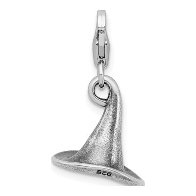 Sterling Silver 3-D Witches Hat Charm – view 4