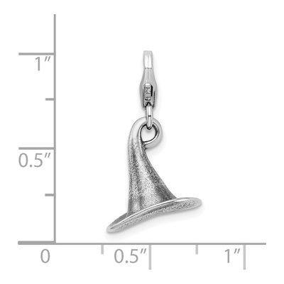 Sterling Silver 3-D Witches Hat Charm – view 6