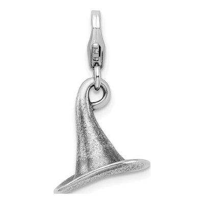 Sterling Silver 3-D Witches Hat Charm