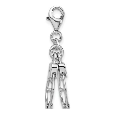 Sterling Silver Hand Cuffs Charm – view 3
