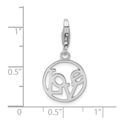 Sterling Silver LOVE Charm – view 5