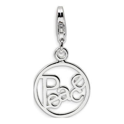 Sterling Silver Peace Fancy Charm