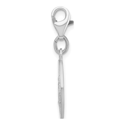 Sterling Silver Miraculous Medal Charm – view 3