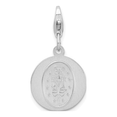 Sterling Silver Miraculous Medal Charm – view 4