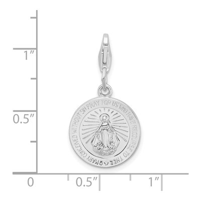 Sterling Silver Miraculous Medal Charm – view 5
