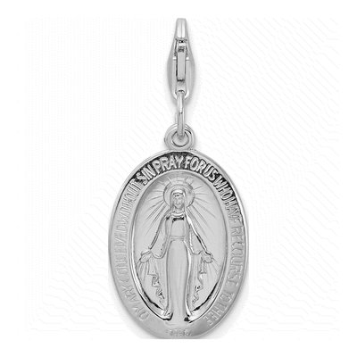 Sterling Silver Miraculous Medal Charm