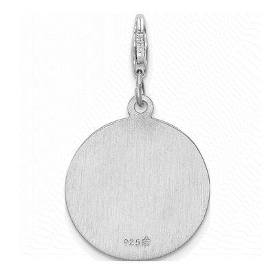 Sterling Silver Saint Michael Medal Charm – view 4
