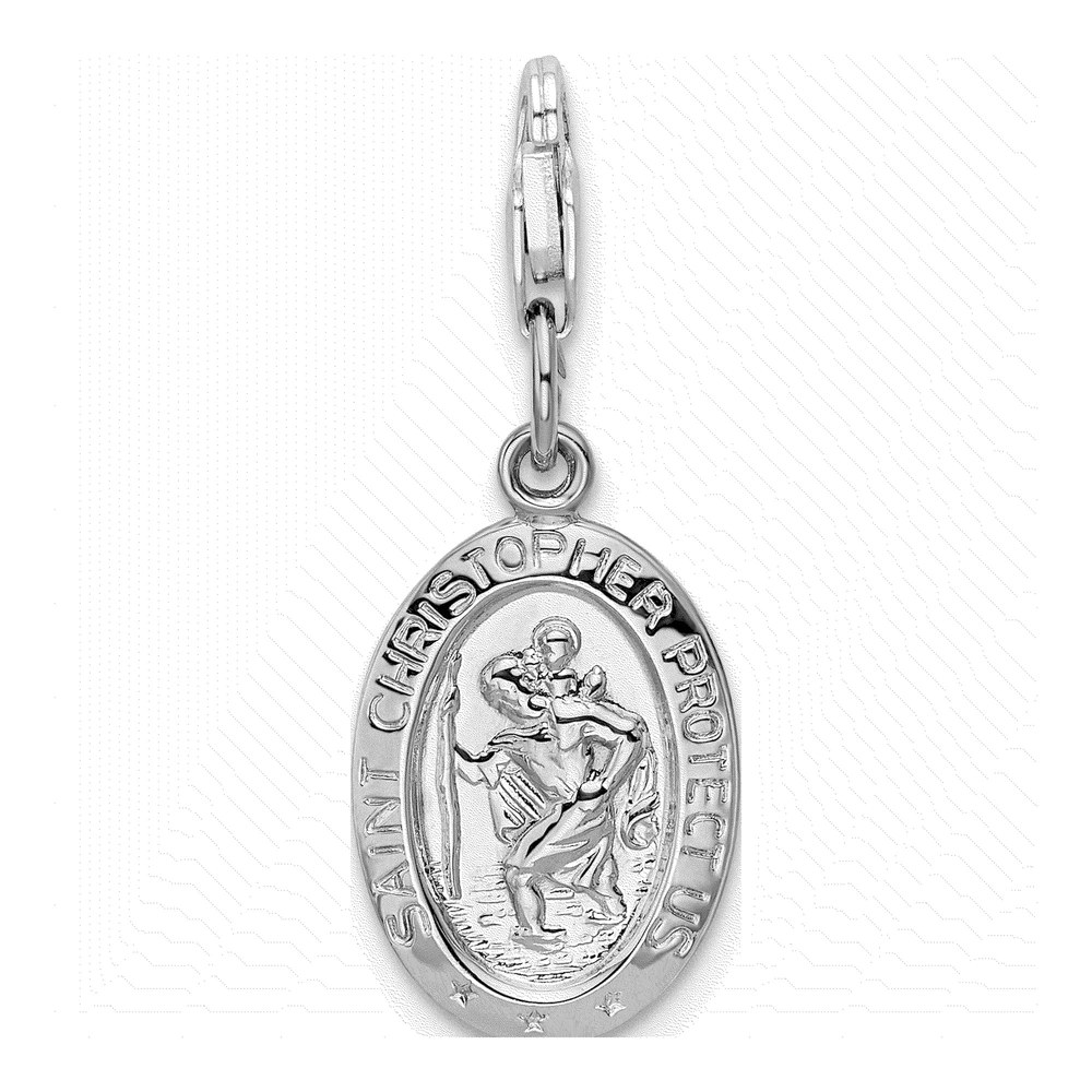 Sterling Silver Saint Christopher Medal Charm