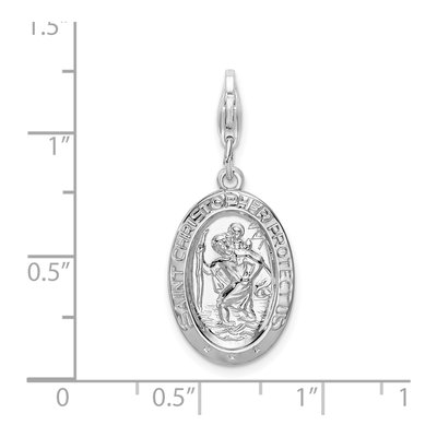 Sterling Silver Saint Christopher Charm – view 5