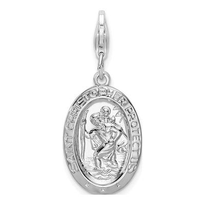 Sterling Silver Saint Christopher Charm
