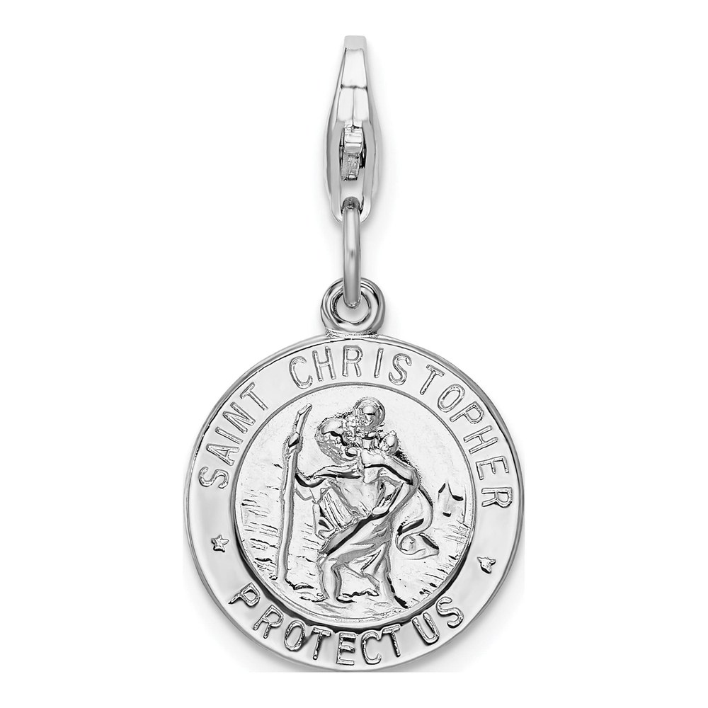 Sterling Silver Saint Christopher Medal Charm