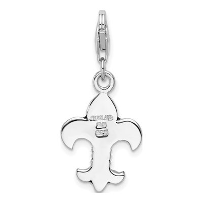 Sterling Silver Fleur de Lis Charm – view 4