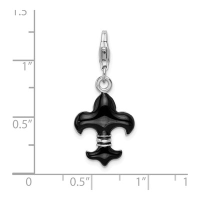Sterling Silver Fleur de Lis Charm – view 5