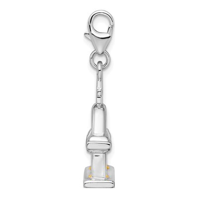 Sterling Silver 3-D Enameled Church Charm – view 3