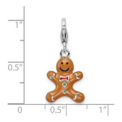 Sterling Silver Gingerbread Charm – view 5