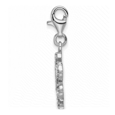 Sterling Silver Snowflake Charm – view 3