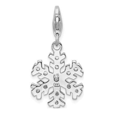 Sterling Silver Snowflake Charm – view 4