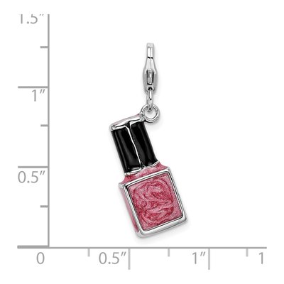 Sterling Silver Nail Polish Bottle Charm – view 6