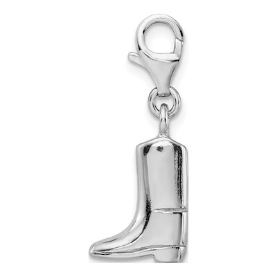 Sterling Silver Boot Charm | Amore La Vita Click-On – view 4