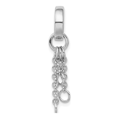 Sterling Silver Circle Carrier Pendant – view 4