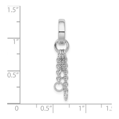 Sterling Silver Circle Carrier Pendant – view 5