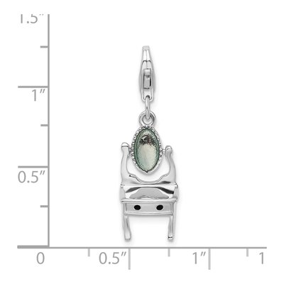 Sterling Silver Vanity Charm – view 6
