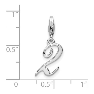 Sterling Silver Number 2 Charm – view 5