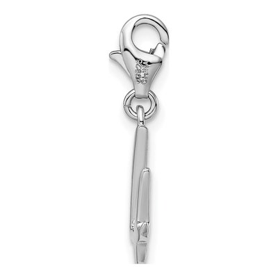 Sterling Silver Number 4 Charm – view 3