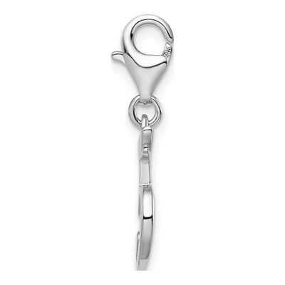 Sterling Silver Number 5 Charm – view 3