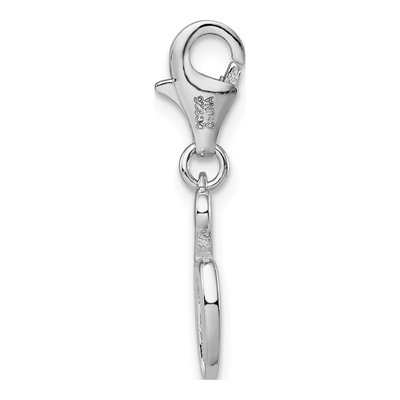 Sterling Silver Number 6 Charm – view 3