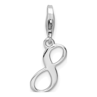 Sterling Silver Number 8 Charm
