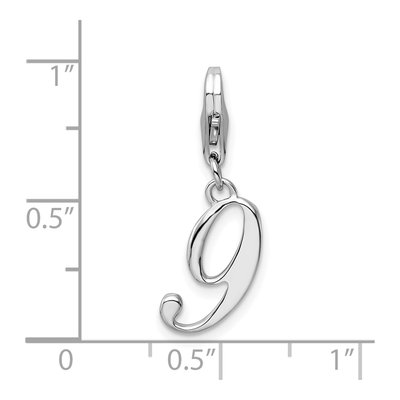 Sterling Silver Number 9 Charm – view 5