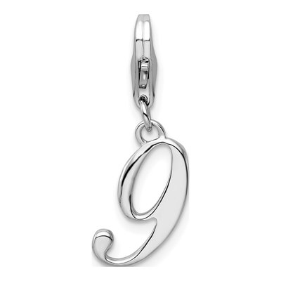 Sterling Silver Number 9 Charm