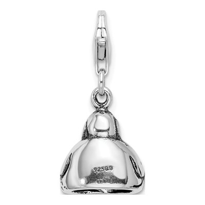 Sterling Silver 3D Buddha Charm – view 4