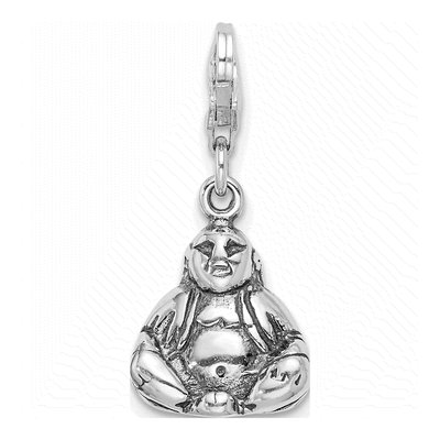 Sterling Silver 3D Buddha Charm