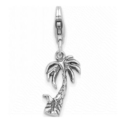 Sterling Silver Palm Tree Charm – view 4