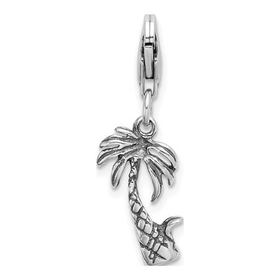 Sterling Silver Palm Tree Charm