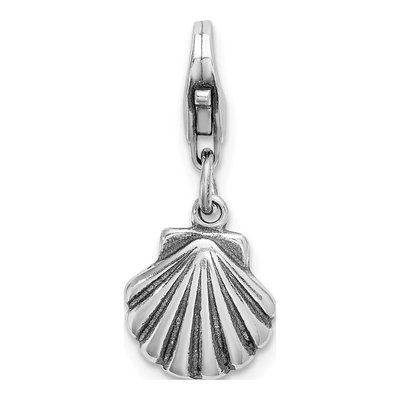 Sterling Silver Clam Shell Charm