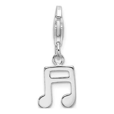 Sterling Silver Sixteenth Note Charm – view 4