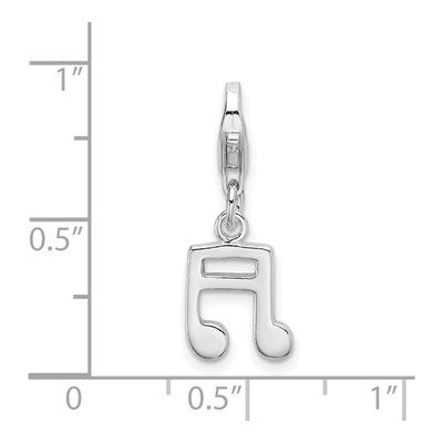 Sterling Silver Sixteenth Note Charm – view 5