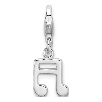 Sterling Silver Sixteenth Note Charm