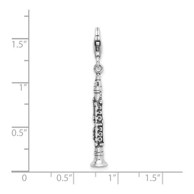 Sterling Silver Clarinet Charm – view 5