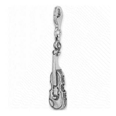 Sterling Silver 3-D Violin Charm – view 5