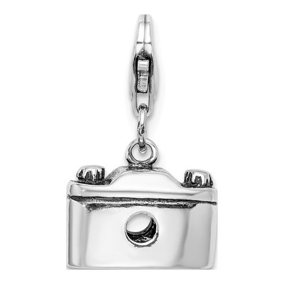 Sterling Silver 3-D Camera Charm – view 4