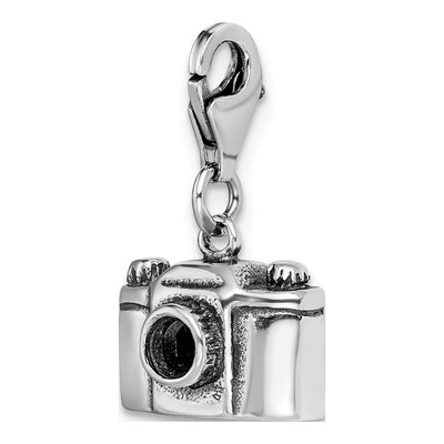Sterling Silver 3-D Camera Charm – view 5